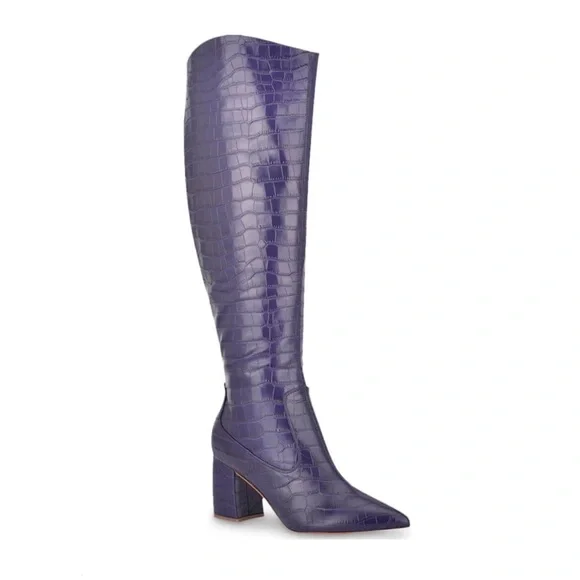 Marc Fisher Shoes Marc Fisher Womens Purple Cushioned Retie